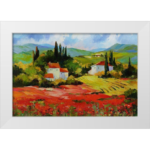 The Depth of Filling White Modern Wood Framed Art Print by Bond