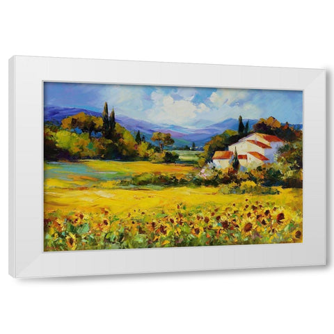 La Belle de Jour White Modern Wood Framed Art Print by Bond