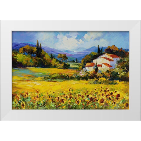 La Belle de Jour White Modern Wood Framed Art Print by Bond