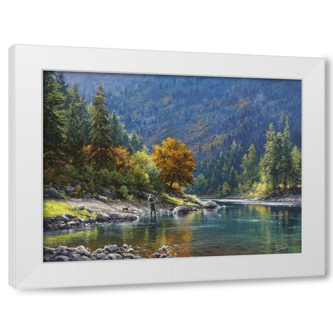 Power Source White Modern Wood Framed Art Print by Yushkevich, Viktor