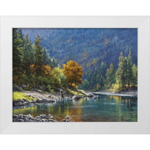 Power Source White Modern Wood Framed Art Print by Yushkevich, Viktor