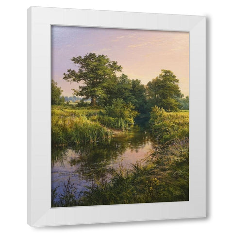 Native Places White Modern Wood Framed Art Print by Yushkevich, Viktor