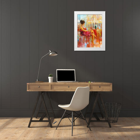 New Day White Modern Wood Framed Art Print by Zakrynycny, Viktor