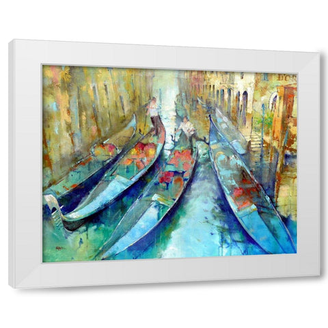 Venetian Tulipfrom Doro Garden White Modern Wood Framed Art Print by Zakrynycny, Viktor