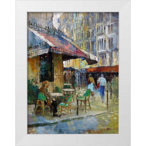 By an Old Baker White Modern Wood Framed Art Print by Zakrynycny, Viktor