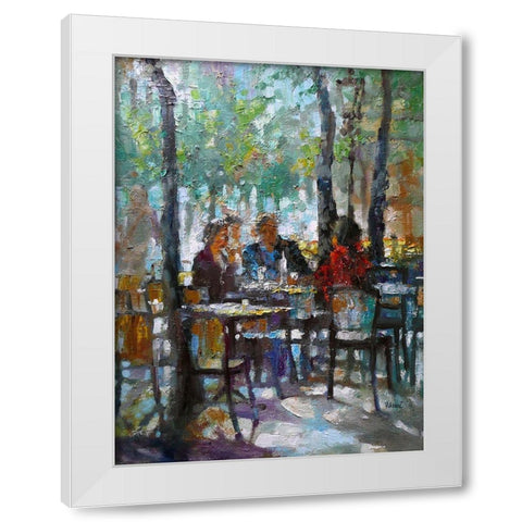 Summer Day  White Modern Wood Framed Art Print by Zakrynycny, Viktor