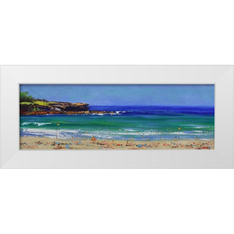 Bondi Beach White Modern Wood Framed Art Print by Gercken, Graham