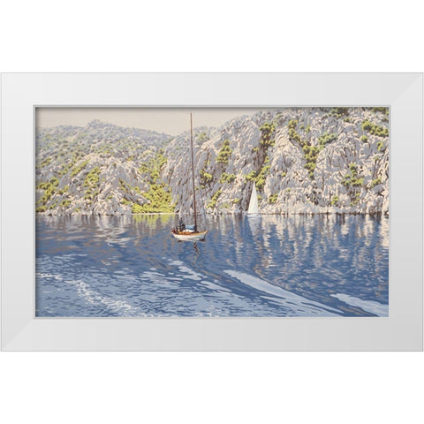 By sunshine Coast White Modern Wood Framed Art Print by Adamov, Alexey