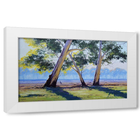Australian Gums White Modern Wood Framed Art Print by Gercken, Graham