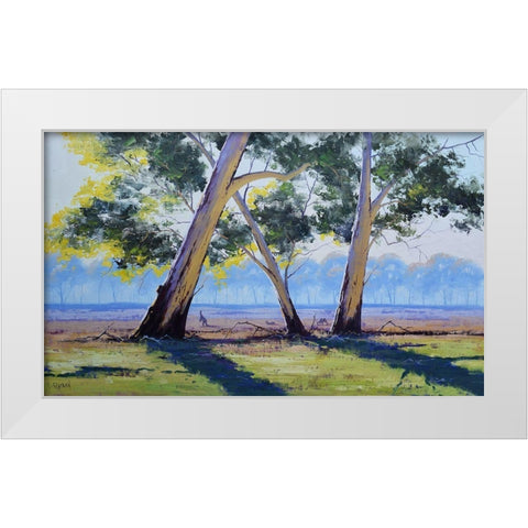 Australian Gums White Modern Wood Framed Art Print by Gercken, Graham