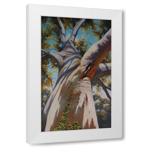 Gum Tree Portrait White Modern Wood Framed Art Print by Gercken, Graham