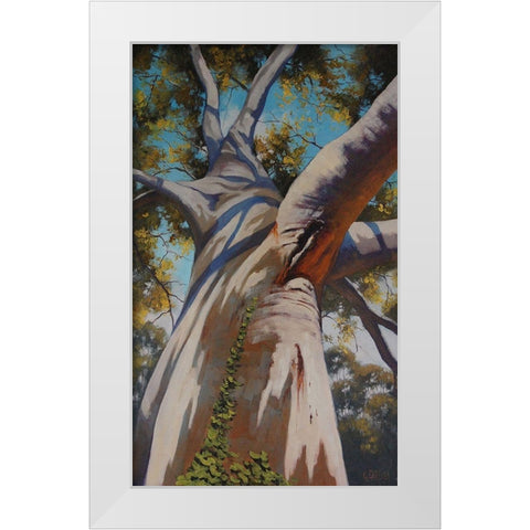 Gum Tree Portrait White Modern Wood Framed Art Print by Gercken, Graham