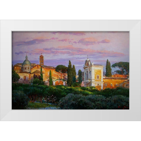 Alhambra  White Modern Wood Framed Art Print by Sviridov, Sergei