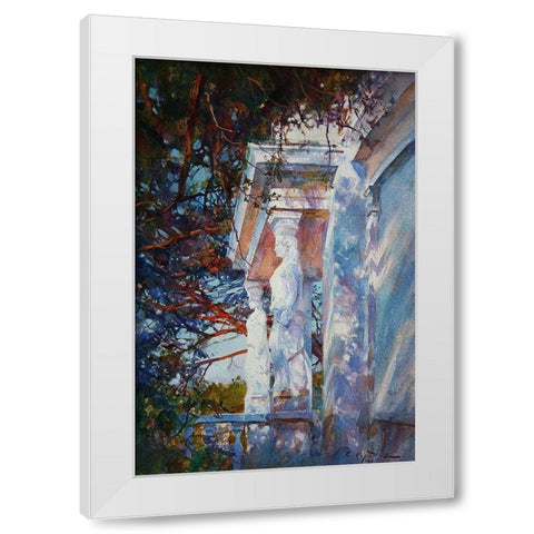 WhiteAntique  Statues White Modern Wood Framed Art Print by Sviridov, Sergei