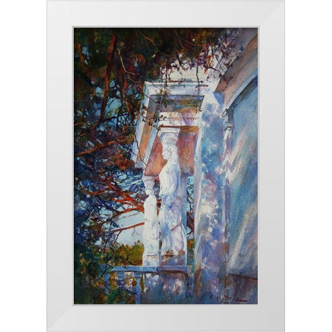 WhiteAntique  Statues White Modern Wood Framed Art Print by Sviridov, Sergei