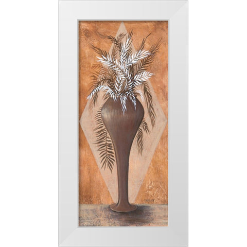 Flowers in the Vase III White Modern Wood Framed Art Print by Dahlke, Izabella