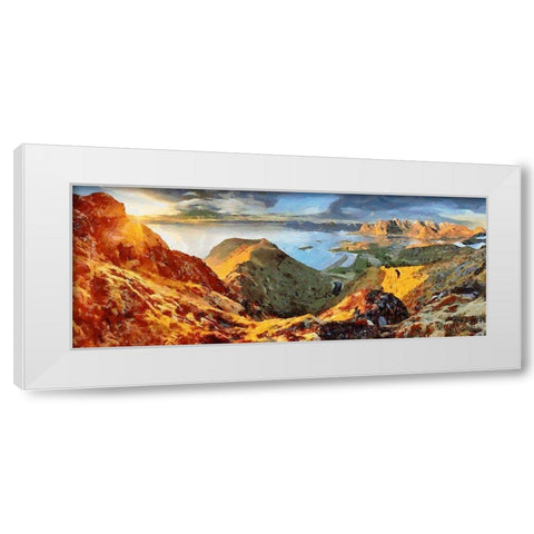 Faroe Islands II White Modern Wood Framed Art Print by Medeiros, Celito