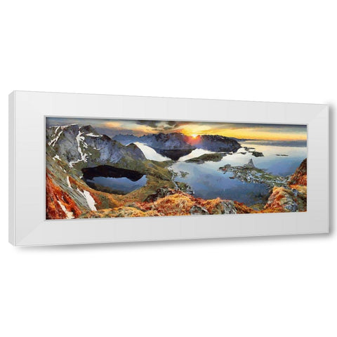 Faroe Islands III White Modern Wood Framed Art Print by Medeiros, Celito