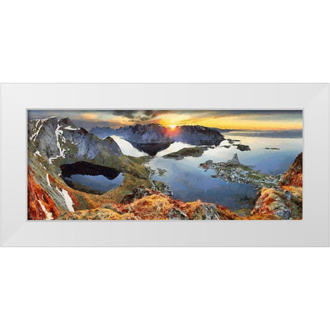 Faroe Islands III White Modern Wood Framed Art Print by Medeiros, Celito