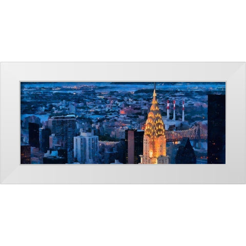 My lovely New York XXXIII White Modern Wood Framed Art Print by Medeiros, Celito