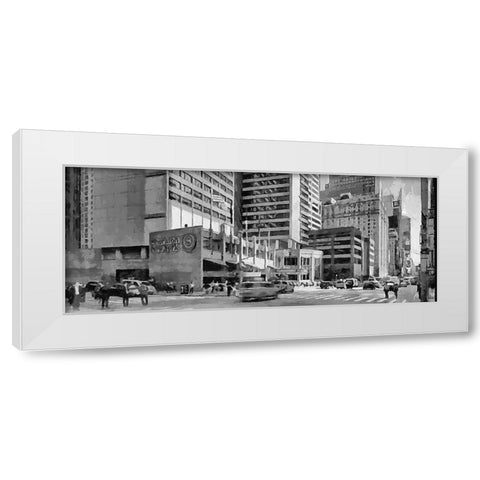 My lovely New York XXXVII White Modern Wood Framed Art Print by Medeiros, Celito