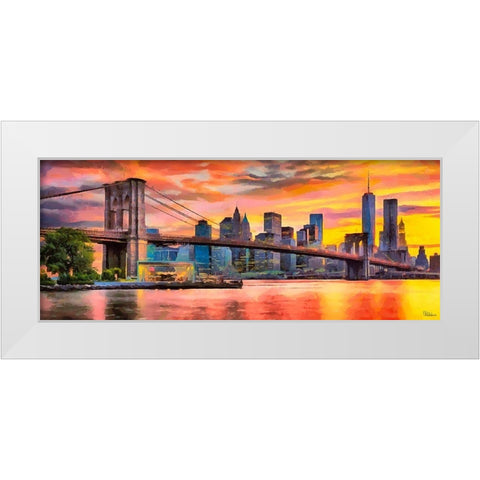 My lovely New York XXXIX White Modern Wood Framed Art Print by Medeiros, Celito