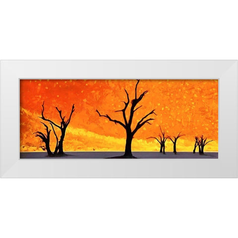 Trees without Life White Modern Wood Framed Art Print by Medeiros, Celito