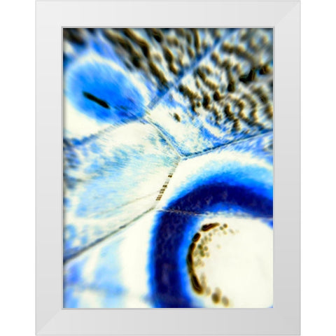 Stained Wing I White Modern Wood Framed Art Print by Grayscale