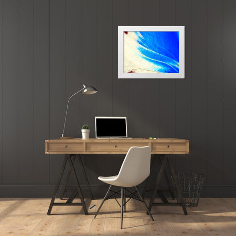 Stained Wing II White Modern Wood Framed Art Print by Grayscale