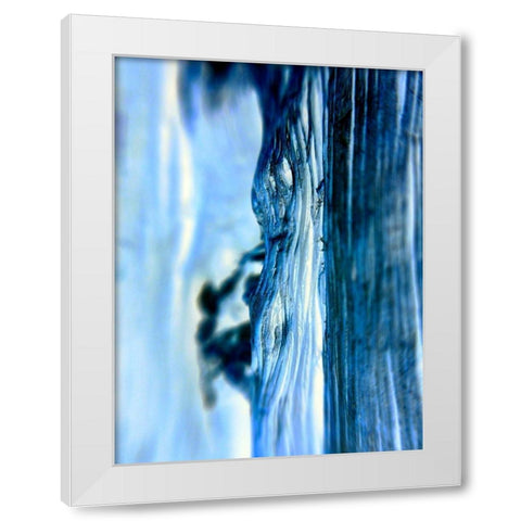 Blue Knots I White Modern Wood Framed Art Print by Grayscale