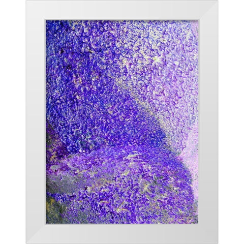 Purple Foam White Modern Wood Framed Art Print by Grayscale
