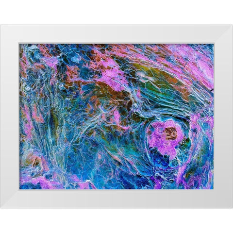 Lava Storm II White Modern Wood Framed Art Print by Grayscale