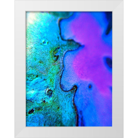 Natural Boundary I White Modern Wood Framed Art Print by Grayscale