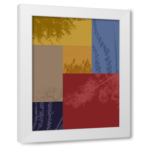 Color Blocks I White Modern Wood Framed Art Print by Grayscale