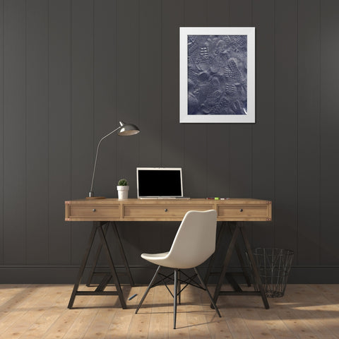 Sand Prints I White Modern Wood Framed Art Print by Grayscale