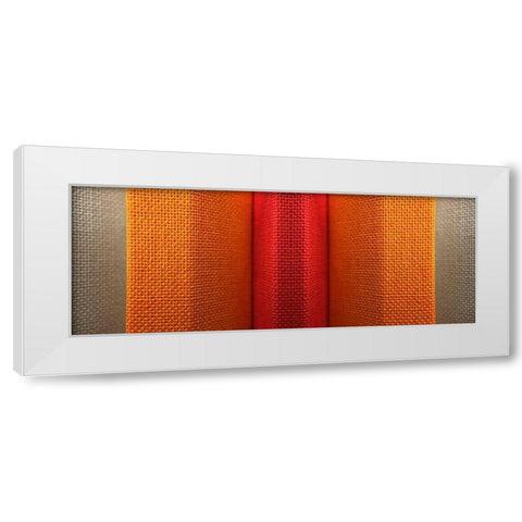 Fabric XVI White Modern Wood Framed Art Print by Grayscale