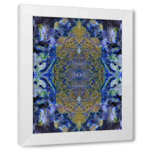 Sand Medallion I White Modern Wood Framed Art Print by Grayscale