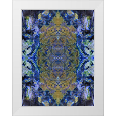 Sand Medallion I White Modern Wood Framed Art Print by Grayscale