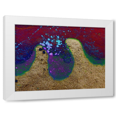 Bio Rainbow III White Modern Wood Framed Art Print by Grayscale