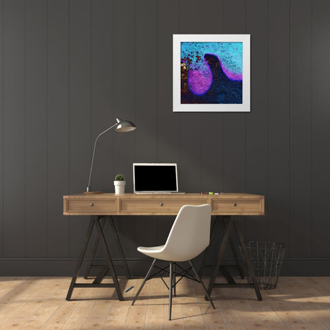 Bio Rainbow IIIb White Modern Wood Framed Art Print by Grayscale