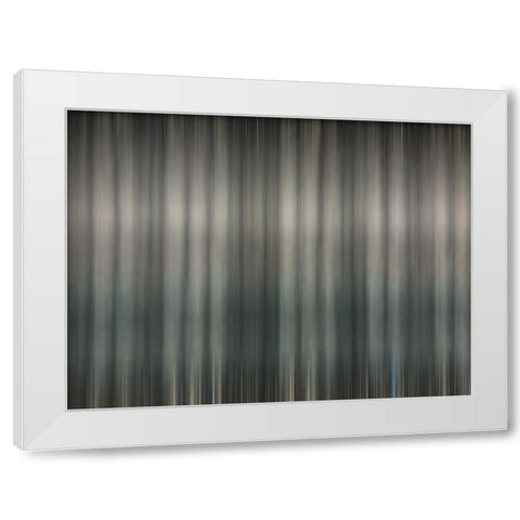 Fabric Pinstripes V White Modern Wood Framed Art Print by Grayscale
