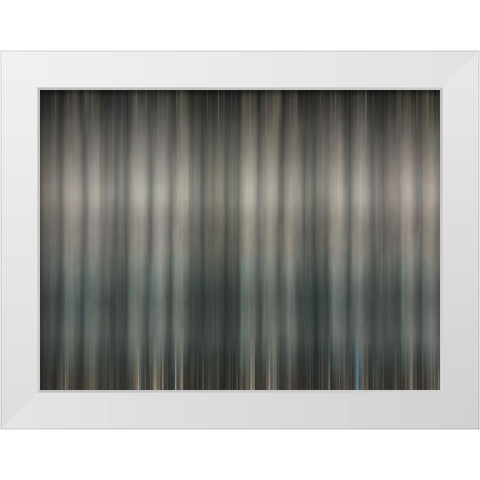 Fabric Pinstripes V White Modern Wood Framed Art Print by Grayscale