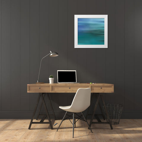 Pinstripes XXXII White Modern Wood Framed Art Print by Grayscale