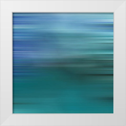 Pinstripes XXXII White Modern Wood Framed Art Print by Grayscale