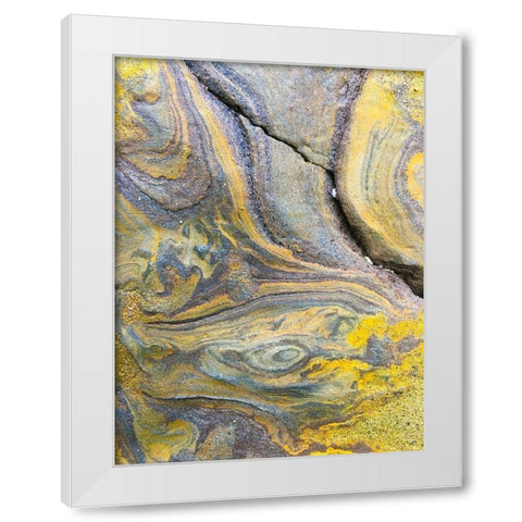 Eroded Sandstone I White Modern Wood Framed Art Print by Grayscale