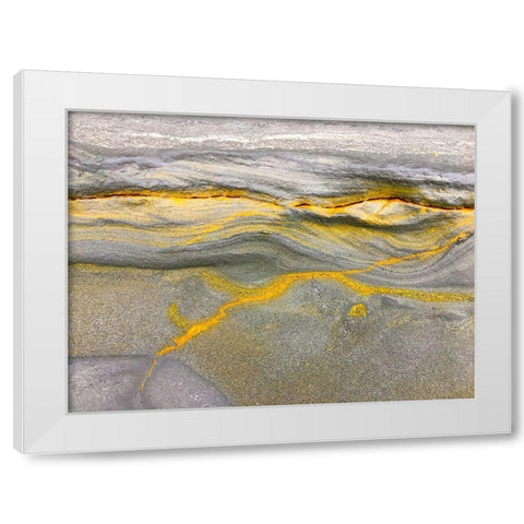 Eroded Sandstone III White Modern Wood Framed Art Print by Grayscale