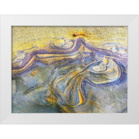 Eroded Sandstone V White Modern Wood Framed Art Print by Grayscale