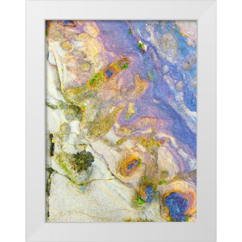 Oxidized Sand II White Modern Wood Framed Art Print by Grayscale