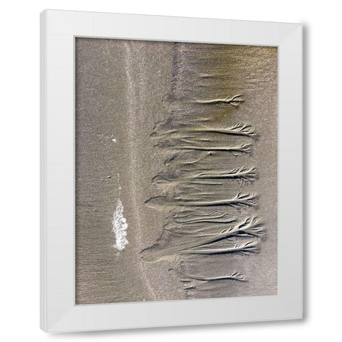 Wet Sand VI White Modern Wood Framed Art Print by Grayscale