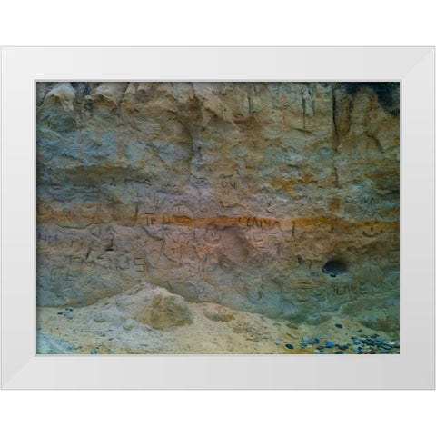 Sand Wall II White Modern Wood Framed Art Print by Grayscale